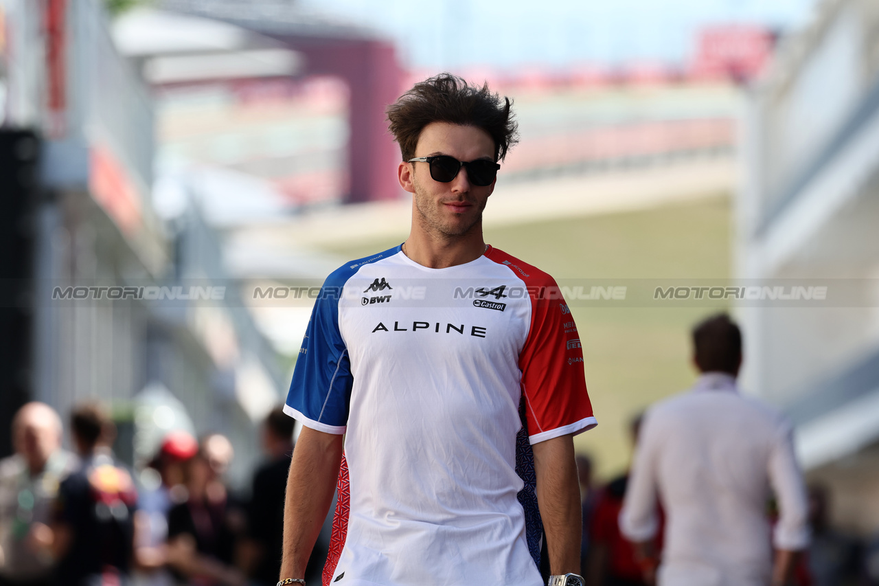 GP STATI UNITI, Pierre Gasly (FRA) Alpine F1 Team.

19.10.2023. Formula 1 World Championship, Rd 19, United States Grand Prix, Austin, Texas, USA, Preparation Day.

- www.xpbimages.com, EMail: requests@xpbimages.com © Copyright: Moy / XPB Images