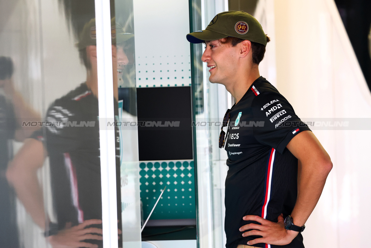 GP STATI UNITI, George Russell (GBR) Mercedes AMG F1.

19.10.2023. Formula 1 World Championship, Rd 19, United States Grand Prix, Austin, Texas, USA, Preparation Day.

 - www.xpbimages.com, EMail: requests@xpbimages.com © Copyright: Coates / XPB Images