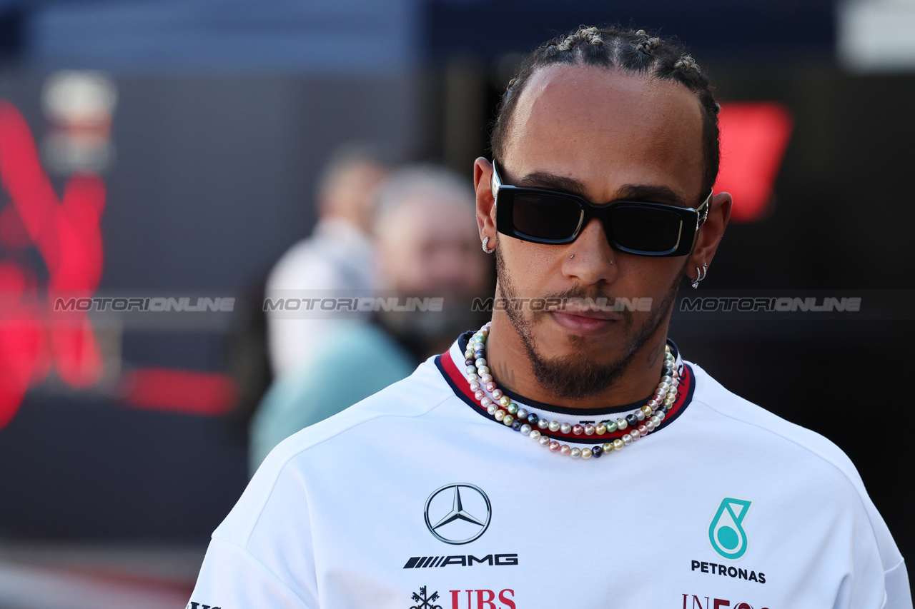 GP STATI UNITI, Lewis Hamilton (GBR) Mercedes AMG F1.

19.10.2023. Formula 1 World Championship, Rd 19, United States Grand Prix, Austin, Texas, USA, Preparation Day.

- www.xpbimages.com, EMail: requests@xpbimages.com © Copyright: Moy / XPB Images