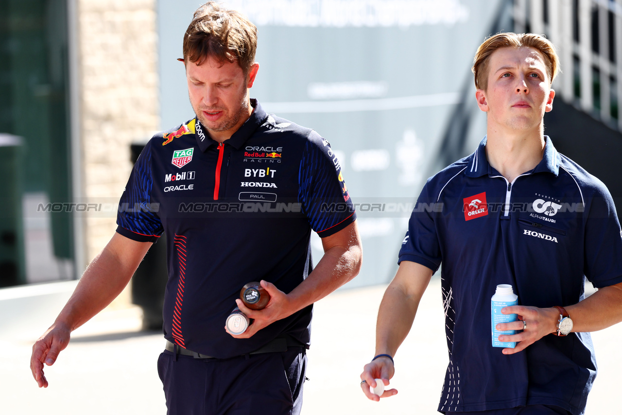 GP STATI UNITI, Liam Lawson (NZL) AlphaTauri Reserve Driver.

19.10.2023. Formula 1 World Championship, Rd 19, United States Grand Prix, Austin, Texas, USA, Preparation Day.

 - www.xpbimages.com, EMail: requests@xpbimages.com © Copyright: Coates / XPB Images