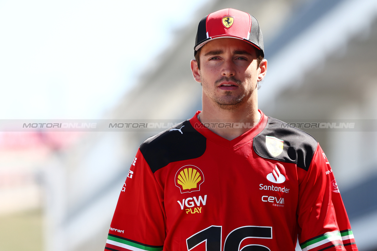 GP STATI UNITI, Charles Leclerc (MON) Ferrari.

19.10.2023. Formula 1 World Championship, Rd 19, United States Grand Prix, Austin, Texas, USA, Preparation Day.

 - www.xpbimages.com, EMail: requests@xpbimages.com © Copyright: Coates / XPB Images