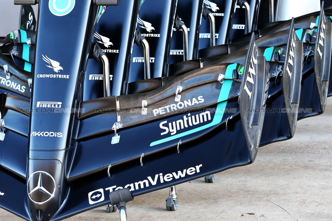 GP STATI UNITI, Mercedes AMG F1 W14 front wings.

19.10.2023. Formula 1 World Championship, Rd 19, United States Grand Prix, Austin, Texas, USA, Preparation Day.

 - www.xpbimages.com, EMail: requests@xpbimages.com © Copyright: Coates / XPB Images