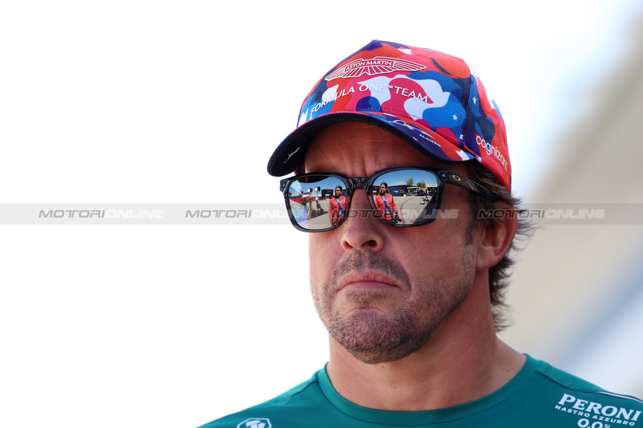 GP STATI UNITI, Fernando Alonso (ESP) Aston Martin F1 Team.

19.10.2023. Formula 1 World Championship, Rd 19, United States Grand Prix, Austin, Texas, USA, Preparation Day.

 - www.xpbimages.com, EMail: requests@xpbimages.com © Copyright: Rew / XPB Images