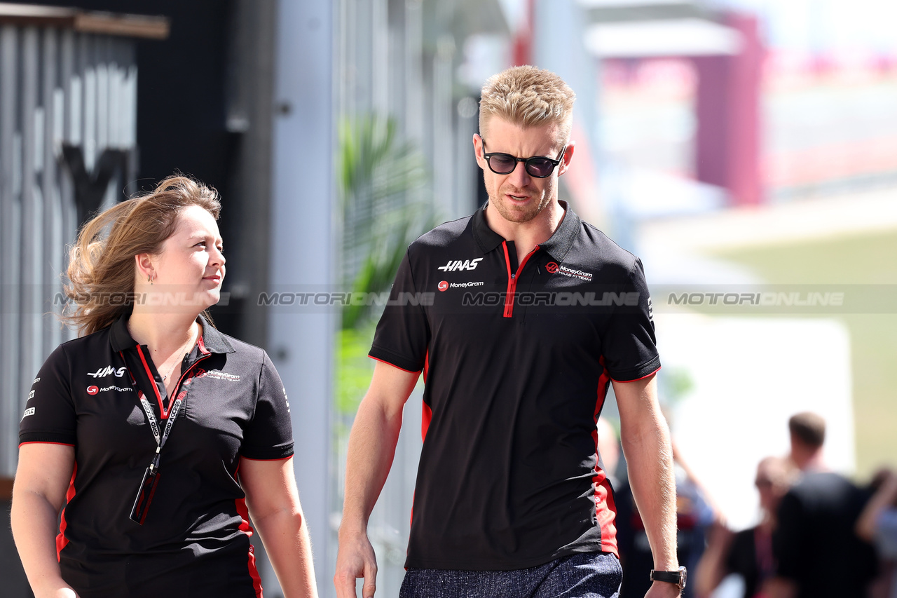 GP STATI UNITI, Nico Hulkenberg (GER) Haas F1 Team.

19.10.2023. Formula 1 World Championship, Rd 19, United States Grand Prix, Austin, Texas, USA, Preparation Day.

 - www.xpbimages.com, EMail: requests@xpbimages.com © Copyright: Rew / XPB Images