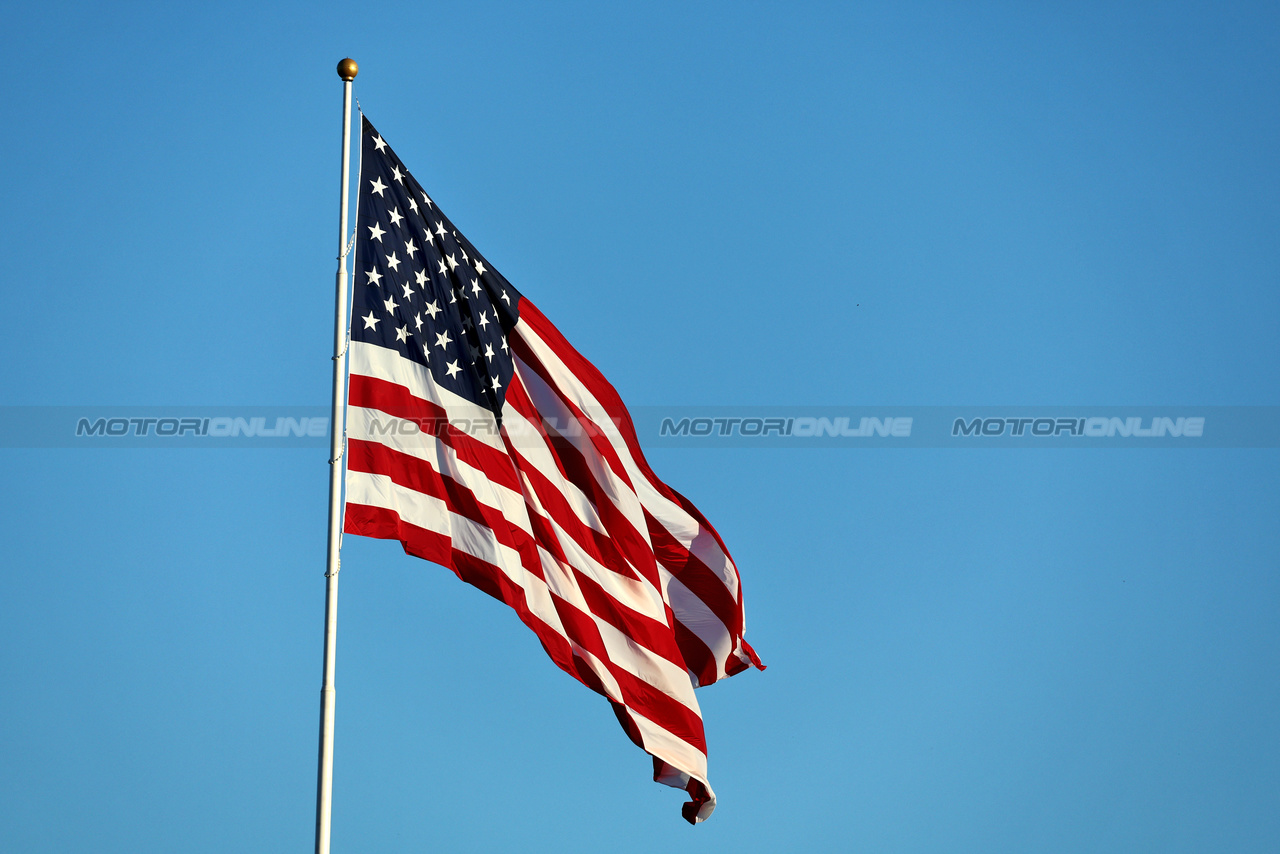 GP STATI UNITI, Circuit Atmosfera - USA flag.

19.10.2023. Formula 1 World Championship, Rd 19, United States Grand Prix, Austin, Texas, USA, Preparation Day.

- www.xpbimages.com, EMail: requests@xpbimages.com © Copyright: Moy / XPB Images