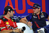 GP STATI UNITI, (L to R): Charles Leclerc (MON) Ferrari e Max Verstappen (NLD) Red Bull Racing in the FIA Press Conference.
19.10.2023. Formula 1 World Championship, Rd 19, United States Grand Prix, Austin, Texas, USA, Preparation Day.
- www.xpbimages.com, EMail: requests@xpbimages.com © Copyright: Bearne / XPB Images