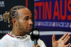 GP STATI UNITI, Lewis Hamilton (GBR) Mercedes AMG F1 in the FIA Press Conference.
19.10.2023. Formula 1 World Championship, Rd 19, United States Grand Prix, Austin, Texas, USA, Preparation Day.
- www.xpbimages.com, EMail: requests@xpbimages.com © Copyright: Bearne / XPB Images