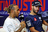 GP STATI UNITI, Lewis Hamilton (GBR) Mercedes AMG F1 e Daniel Ricciardo (AUS) AlphaTauri in the FIA Press Conference.
19.10.2023. Formula 1 World Championship, Rd 19, United States Grand Prix, Austin, Texas, USA, Preparation Day.
- www.xpbimages.com, EMail: requests@xpbimages.com © Copyright: Bearne / XPB Images