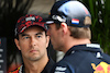 GP STATI UNITI, Sergio Perez (MEX) Red Bull Racing e team mate Max Verstappen (NLD) Red Bull Racing.
19.10.2023. Formula 1 World Championship, Rd 19, United States Grand Prix, Austin, Texas, USA, Preparation Day.
- www.xpbimages.com, EMail: requests@xpbimages.com © Copyright: Price / XPB Images