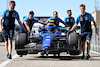 GP STATI UNITI, Williams Racing FW45 pushed down the pit lane.
19.10.2023. Formula 1 World Championship, Rd 19, United States Grand Prix, Austin, Texas, USA, Preparation Day.
- www.xpbimages.com, EMail: requests@xpbimages.com © Copyright: Price / XPB Images