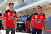 GP STATI UNITI, (L to R): Charles Leclerc (MON) Ferrari e team mate Carlos Sainz Jr (ESP) Ferrari.
19.10.2023. Formula 1 World Championship, Rd 19, United States Grand Prix, Austin, Texas, USA, Preparation Day.
- www.xpbimages.com, EMail: requests@xpbimages.com © Copyright: Moy / XPB Images