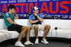 GP STATI UNITI, (L to R): Lance Stroll (CDN) Aston Martin F1 Team e Logan Sargeant (USA) Williams Racing in the FIA Press Conference.
19.10.2023. Formula 1 World Championship, Rd 19, United States Grand Prix, Austin, Texas, USA, Preparation Day.
- www.xpbimages.com, EMail: requests@xpbimages.com © Copyright: Bearne / XPB Images