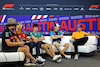 GP STATI UNITI, (L to R): Valtteri Bottas (FIN) Alfa Romeo F1 Team; Carlos Sainz Jr (ESP) Ferrari; Lance Stroll (CDN) Aston Martin F1 Team; Logan Sargeant (USA) Williams Racing; e Lando Norris (GBR) McLaren, in the FIA Press Conference.
19.10.2023. Formula 1 World Championship, Rd 19, United States Grand Prix, Austin, Texas, USA, Preparation Day.
- www.xpbimages.com, EMail: requests@xpbimages.com © Copyright: Bearne / XPB Images