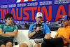 GP STATI UNITI, (L to R): Lance Stroll (CDN) Aston Martin F1 Team; Logan Sargeant (USA) Williams Racing; e Lando Norris (GBR) McLaren, in the FIA Press Conference.
19.10.2023. Formula 1 World Championship, Rd 19, United States Grand Prix, Austin, Texas, USA, Preparation Day.
- www.xpbimages.com, EMail: requests@xpbimages.com © Copyright: Bearne / XPB Images