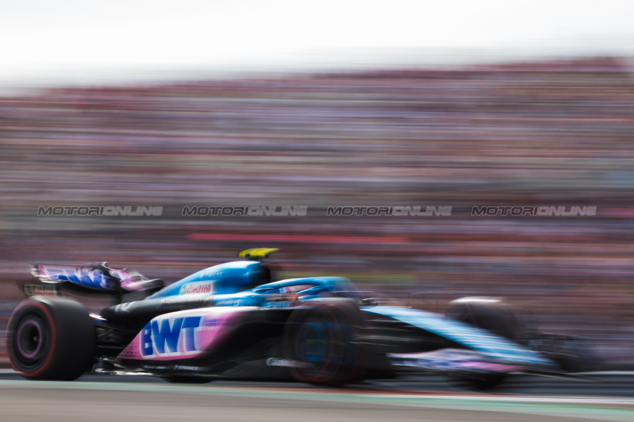 GP STATI UNITI, Pierre Gasly (FRA) Alpine F1 Team A523.

21.10.2023. Formula 1 World Championship, Rd 19, United States Grand Prix, Austin, Texas, USA, Sprint Day.

- www.xpbimages.com, EMail: requests@xpbimages.com © Copyright: Bearne / XPB Images
