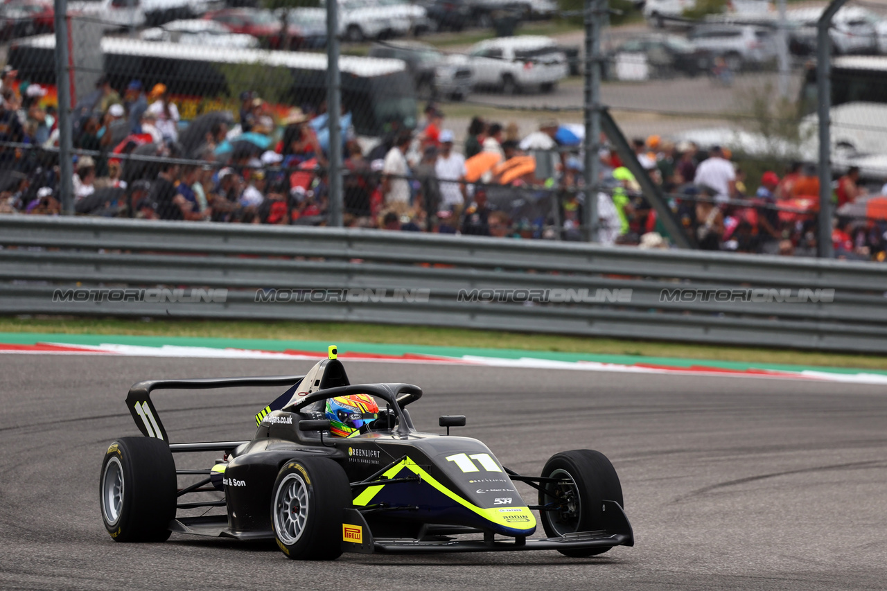 GP STATI UNITI, Jessica Edgar (GBR) Rodin Carlin.

21.10.2023. F1 Academy, Rd 7, Gara 2, United States Grand Prix, Austin, Texas, USA, Sprint Day.

- www.xpbimages.com, EMail: requests@xpbimages.com © Copyright: Batchelor / XPB Images