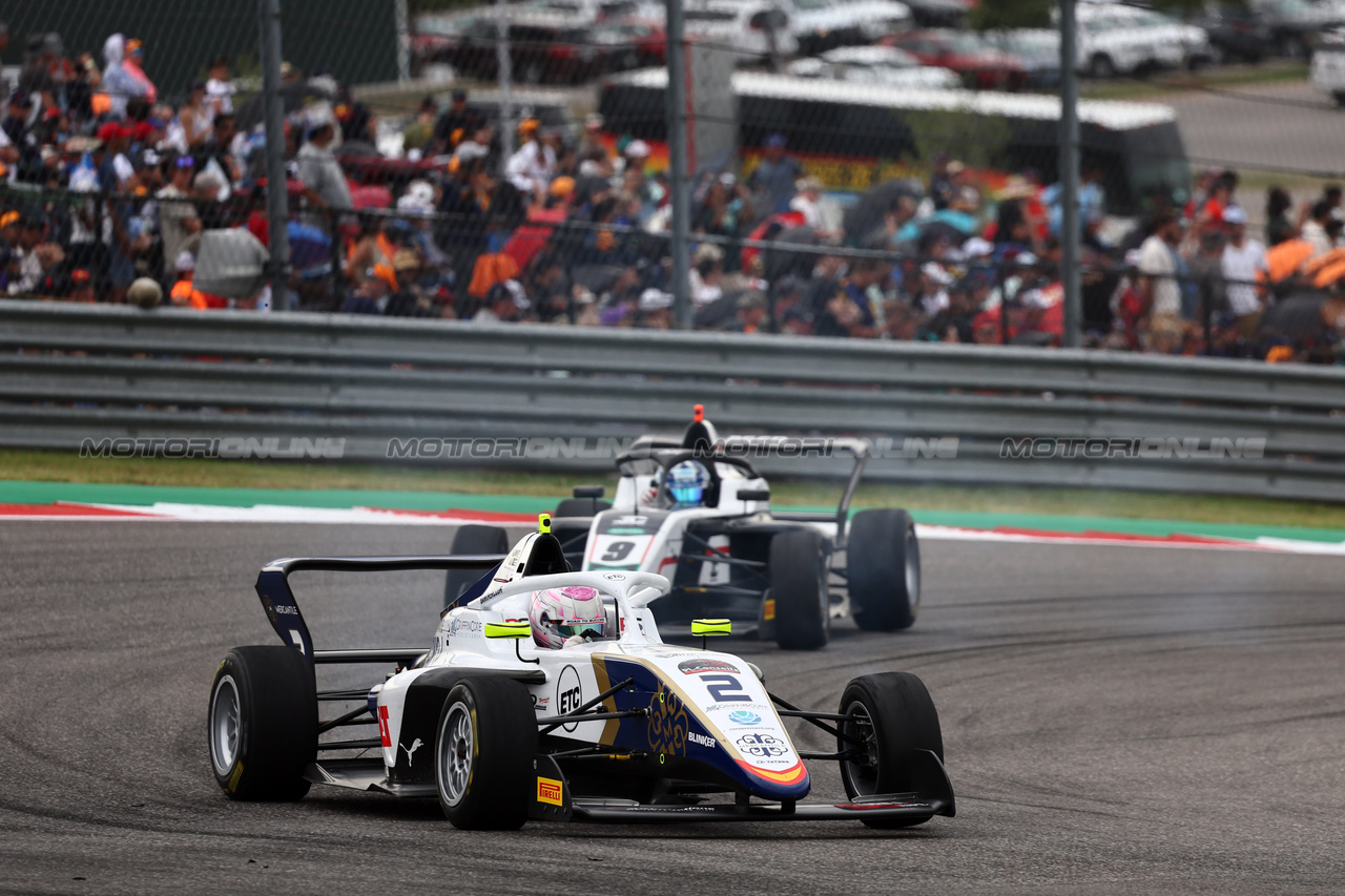 GP STATI UNITI, Lola Lovinfosse (FRA) Mercantile Campos Racing.

21.10.2023. F1 Academy, Rd 7, Gara 2, United States Grand Prix, Austin, Texas, USA, Sprint Day.

- www.xpbimages.com, EMail: requests@xpbimages.com © Copyright: Batchelor / XPB Images