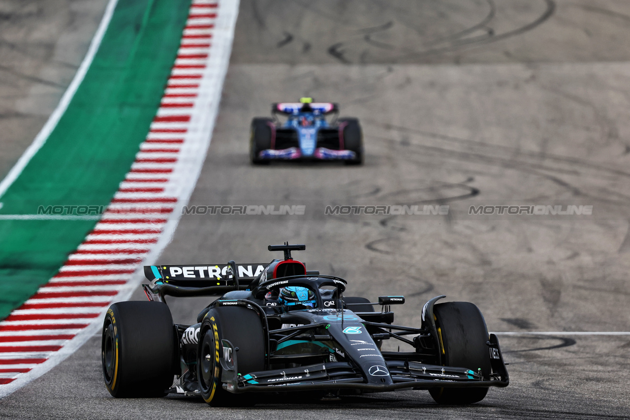 GP STATI UNITI, George Russell (GBR) Mercedes AMG F1 W14.

21.10.2023. Formula 1 World Championship, Rd 19, United States Grand Prix, Austin, Texas, USA, Sprint Day.

- www.xpbimages.com, EMail: requests@xpbimages.com © Copyright: Batchelor / XPB Images