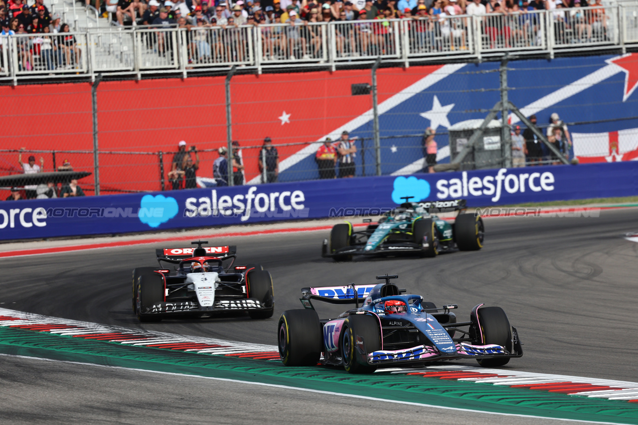 GP STATI UNITI, Esteban Ocon (FRA) Alpine F1 Team A523.

21.10.2023. Formula 1 World Championship, Rd 19, United States Grand Prix, Austin, Texas, USA, Sprint Day.

- www.xpbimages.com, EMail: requests@xpbimages.com © Copyright: Batchelor / XPB Images