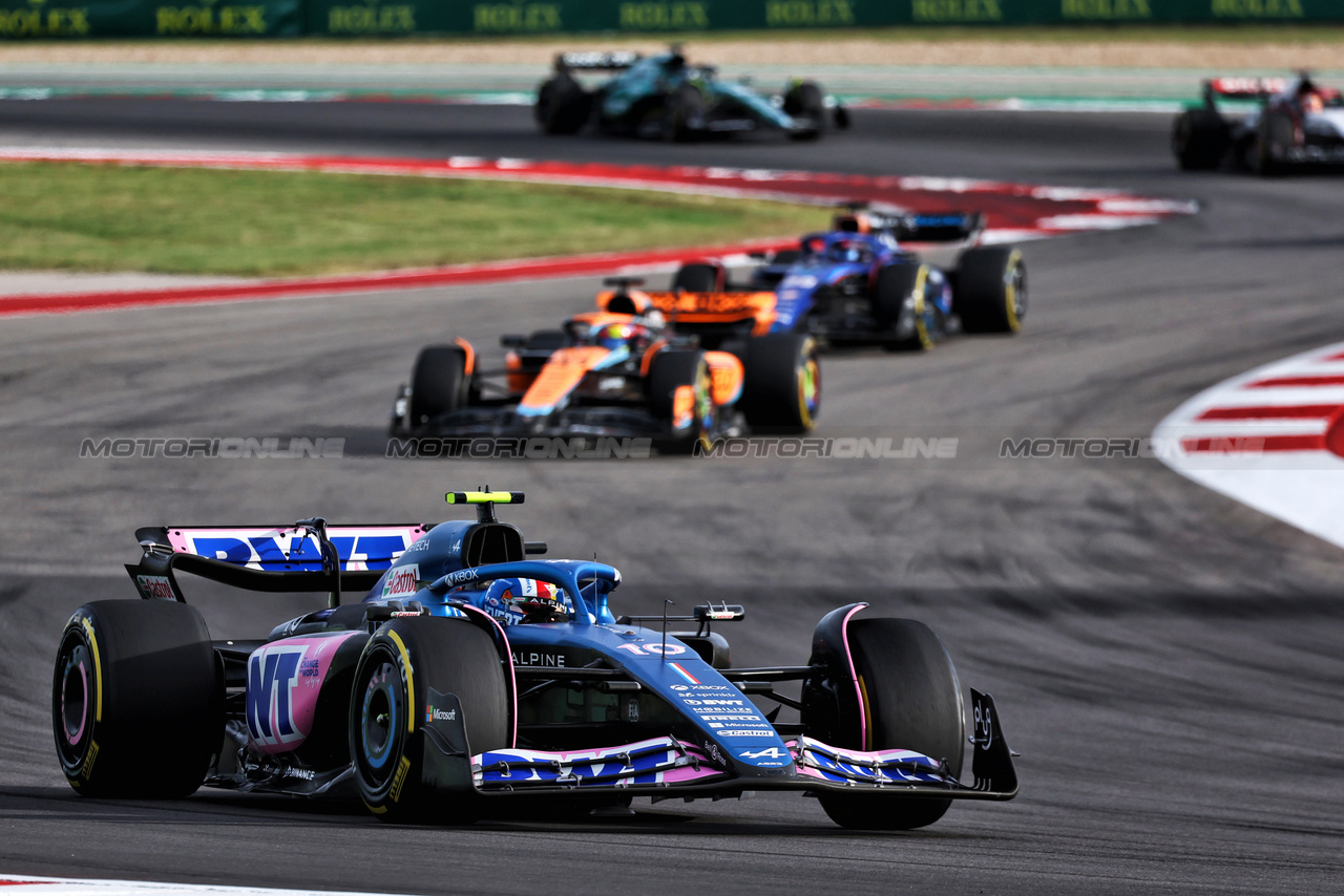 GP STATI UNITI, Pierre Gasly (FRA) Alpine F1 Team A523.

21.10.2023. Formula 1 World Championship, Rd 19, United States Grand Prix, Austin, Texas, USA, Sprint Day.

- www.xpbimages.com, EMail: requests@xpbimages.com © Copyright: Batchelor / XPB Images