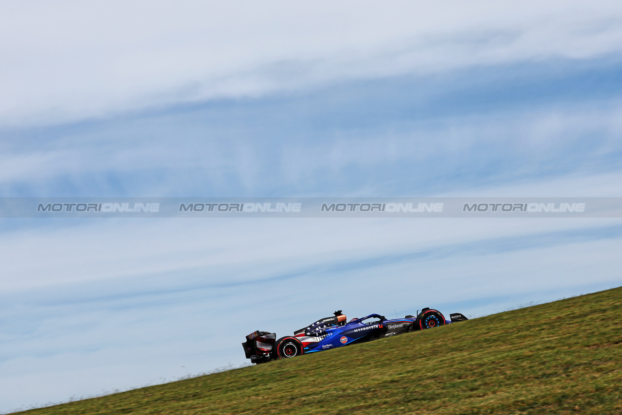 GP STATI UNITI, Alexander Albon (THA) Williams Racing FW45.

21.10.2023. Formula 1 World Championship, Rd 19, United States Grand Prix, Austin, Texas, USA, Sprint Day.

 - www.xpbimages.com, EMail: requests@xpbimages.com © Copyright: Coates / XPB Images