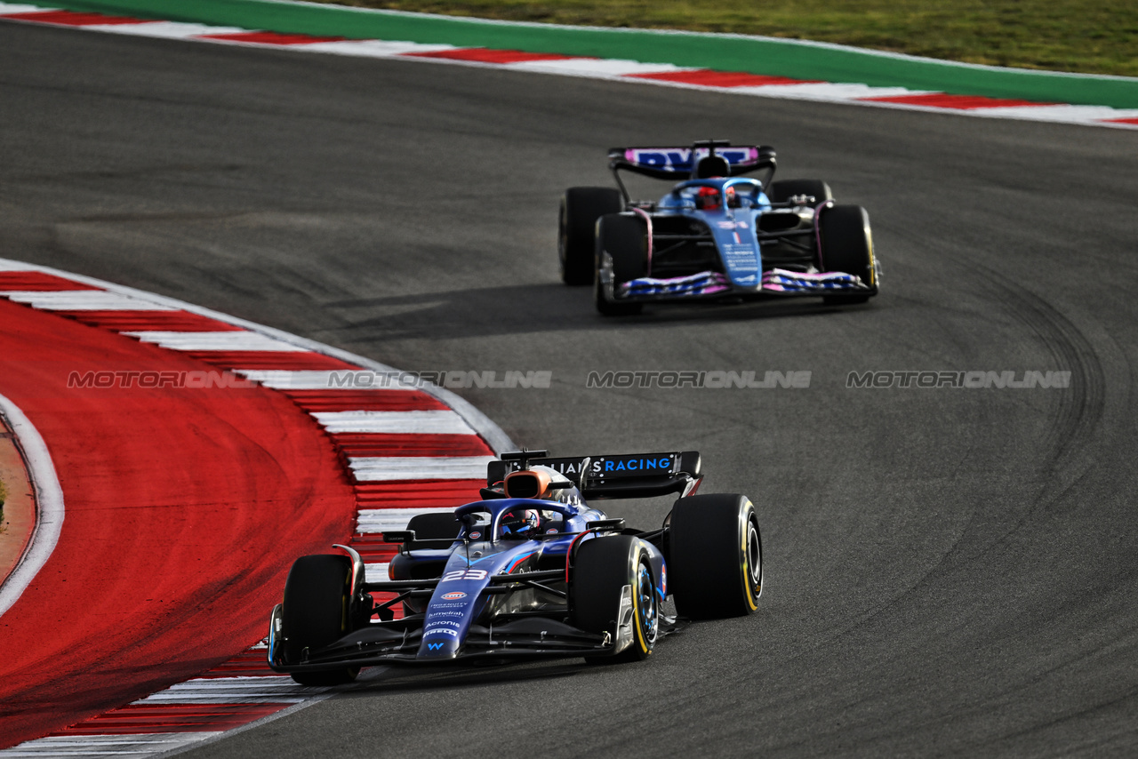 GP STATI UNITI, Alexander Albon (THA) Williams Racing FW45.

21.10.2023. Formula 1 World Championship, Rd 19, United States Grand Prix, Austin, Texas, USA, Sprint Day.

- www.xpbimages.com, EMail: requests@xpbimages.com © Copyright: Price / XPB Images