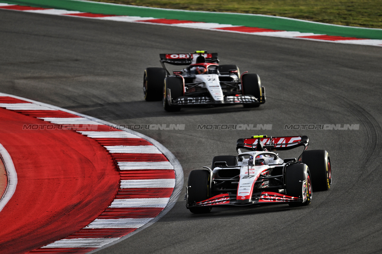 GP STATI UNITI, Nico Hulkenberg (GER) Haas VF-23.

21.10.2023. Formula 1 World Championship, Rd 19, United States Grand Prix, Austin, Texas, USA, Sprint Day.

- www.xpbimages.com, EMail: requests@xpbimages.com © Copyright: Price / XPB Images