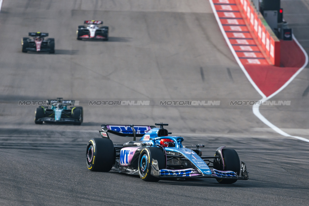 GP STATI UNITI, Esteban Ocon (FRA) Alpine F1 Team A523.

21.10.2023. Formula 1 World Championship, Rd 19, United States Grand Prix, Austin, Texas, USA, Sprint Day.

- www.xpbimages.com, EMail: requests@xpbimages.com © Copyright: Bearne / XPB Images