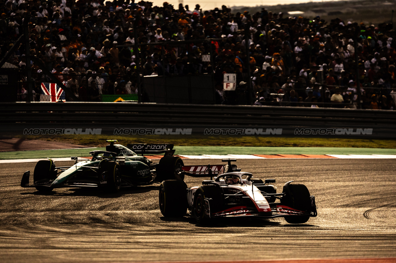 GP STATI UNITI, Kevin Magnussen (DEN) Haas VF-23.

21.10.2023. Formula 1 World Championship, Rd 19, United States Grand Prix, Austin, Texas, USA, Sprint Day.

- www.xpbimages.com, EMail: requests@xpbimages.com © Copyright: Bearne / XPB Images