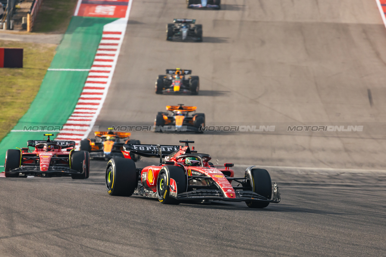 GP STATI UNITI, Charles Leclerc (MON) Ferrari SF-23.

21.10.2023. Formula 1 World Championship, Rd 19, United States Grand Prix, Austin, Texas, USA, Sprint Day.

- www.xpbimages.com, EMail: requests@xpbimages.com © Copyright: Bearne / XPB Images