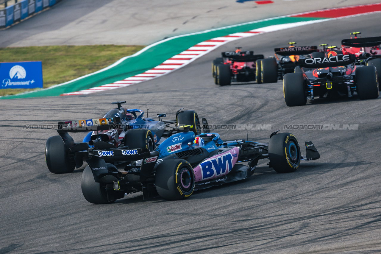 GP STATI UNITI, Pierre Gasly (FRA) Alpine F1 Team A523.

21.10.2023. Formula 1 World Championship, Rd 19, United States Grand Prix, Austin, Texas, USA, Sprint Day.

- www.xpbimages.com, EMail: requests@xpbimages.com © Copyright: Bearne / XPB Images