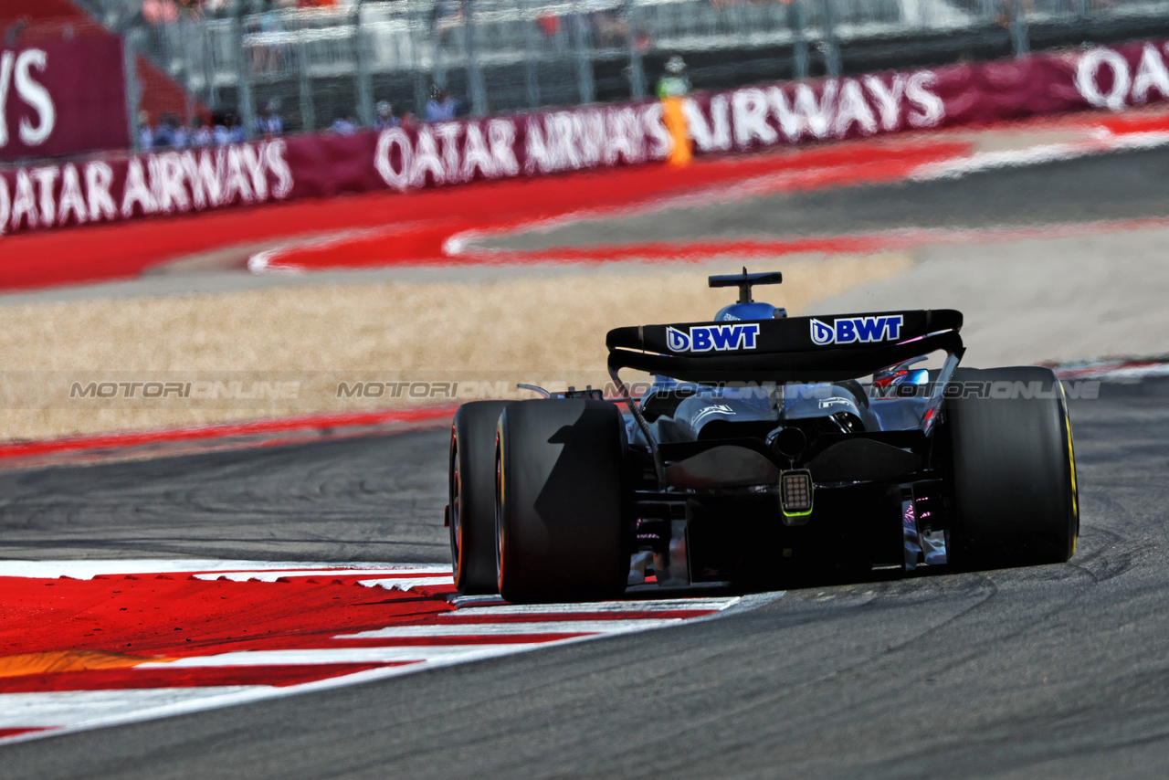 GP STATI UNITI, Esteban Ocon (FRA) Alpine F1 Team A523.

21.10.2023. Formula 1 World Championship, Rd 19, United States Grand Prix, Austin, Texas, USA, Sprint Day.

 - www.xpbimages.com, EMail: requests@xpbimages.com © Copyright: Coates / XPB Images