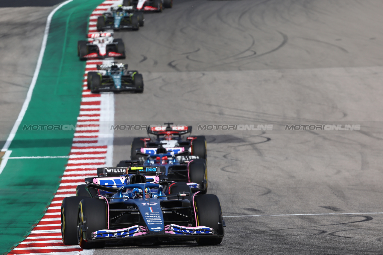 GP STATI UNITI, Pierre Gasly (FRA) Alpine F1 Team A523.

21.10.2023. Formula 1 World Championship, Rd 19, United States Grand Prix, Austin, Texas, USA, Sprint Day.

- www.xpbimages.com, EMail: requests@xpbimages.com © Copyright: Batchelor / XPB Images