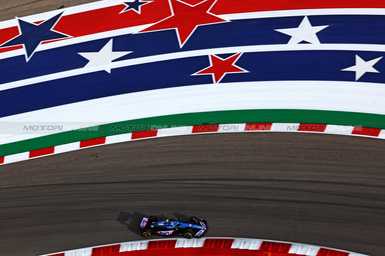 GP STATI UNITI, Pierre Gasly (FRA) Alpine F1 Team A523.

21.10.2023. Formula 1 World Championship, Rd 19, United States Grand Prix, Austin, Texas, USA, Sprint Day.

 - www.xpbimages.com, EMail: requests@xpbimages.com © Copyright: Coates / XPB Images