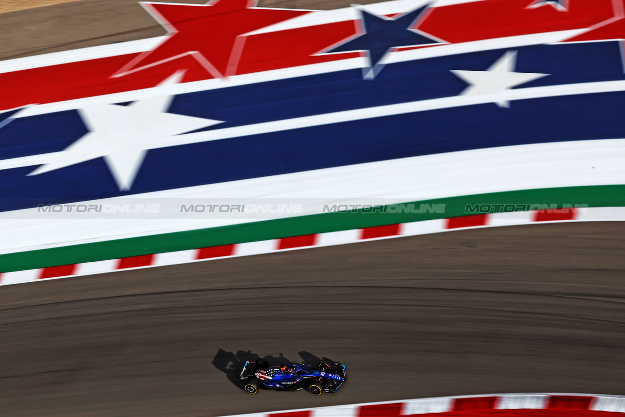 GP STATI UNITI, Alexander Albon (THA) Williams Racing FW45.

21.10.2023. Formula 1 World Championship, Rd 19, United States Grand Prix, Austin, Texas, USA, Sprint Day.

 - www.xpbimages.com, EMail: requests@xpbimages.com © Copyright: Coates / XPB Images