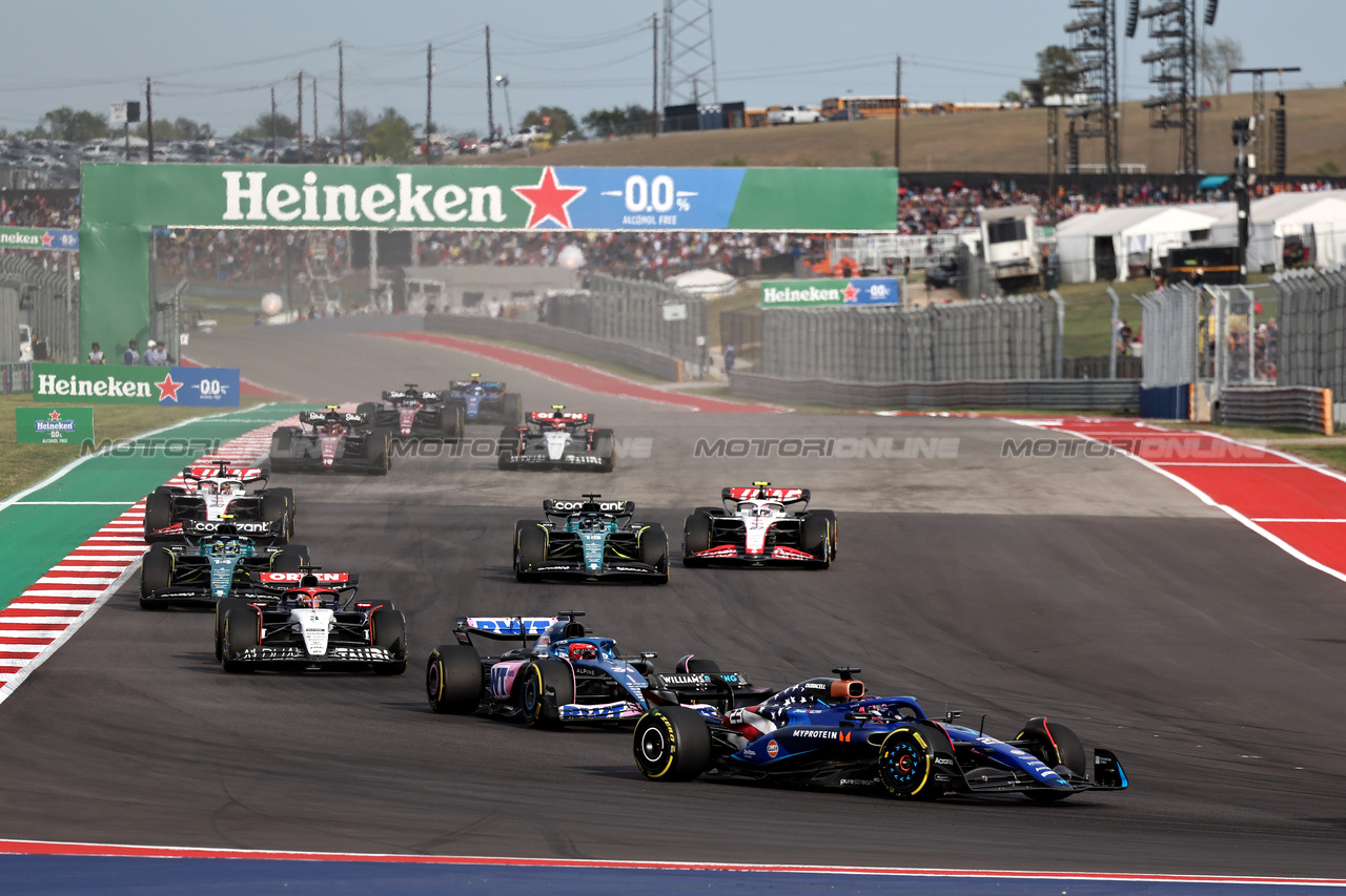 GP STATI UNITI, Alexander Albon (THA) Williams Racing FW45.

21.10.2023. Formula 1 World Championship, Rd 19, United States Grand Prix, Austin, Texas, USA, Sprint Day.

- www.xpbimages.com, EMail: requests@xpbimages.com © Copyright: Moy / XPB Images