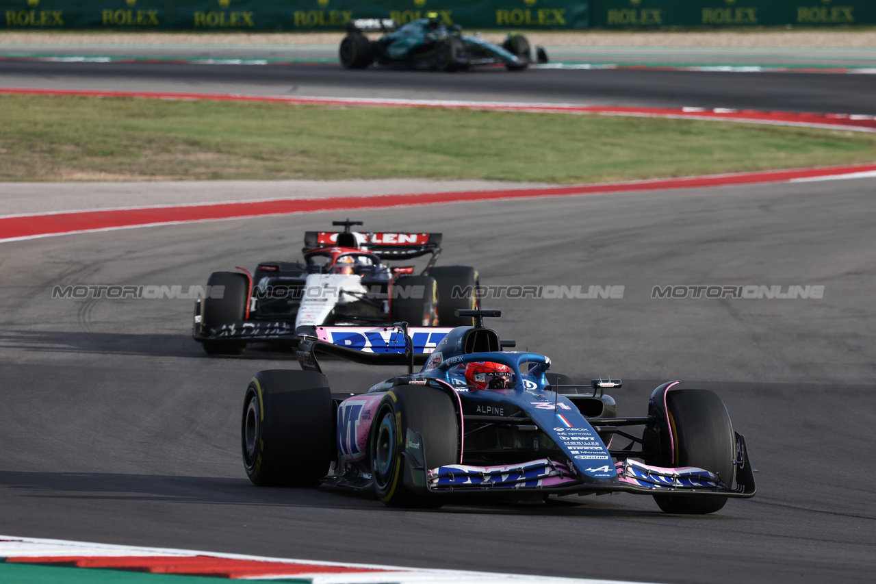 GP STATI UNITI, Esteban Ocon (FRA) Alpine F1 Team A523.

21.10.2023. Formula 1 World Championship, Rd 19, United States Grand Prix, Austin, Texas, USA, Sprint Day.

- www.xpbimages.com, EMail: requests@xpbimages.com © Copyright: Moy / XPB Images