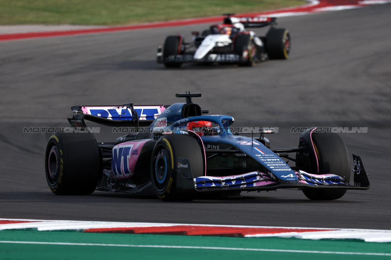 GP STATI UNITI, Esteban Ocon (FRA) Alpine F1 Team A523.

21.10.2023. Formula 1 World Championship, Rd 19, United States Grand Prix, Austin, Texas, USA, Sprint Day.

- www.xpbimages.com, EMail: requests@xpbimages.com © Copyright: Moy / XPB Images