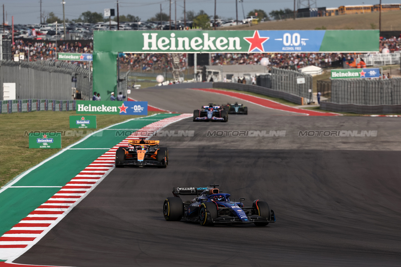 GP STATI UNITI, Alexander Albon (THA) Williams Racing FW45.

21.10.2023. Formula 1 World Championship, Rd 19, United States Grand Prix, Austin, Texas, USA, Sprint Day.

- www.xpbimages.com, EMail: requests@xpbimages.com © Copyright: Moy / XPB Images