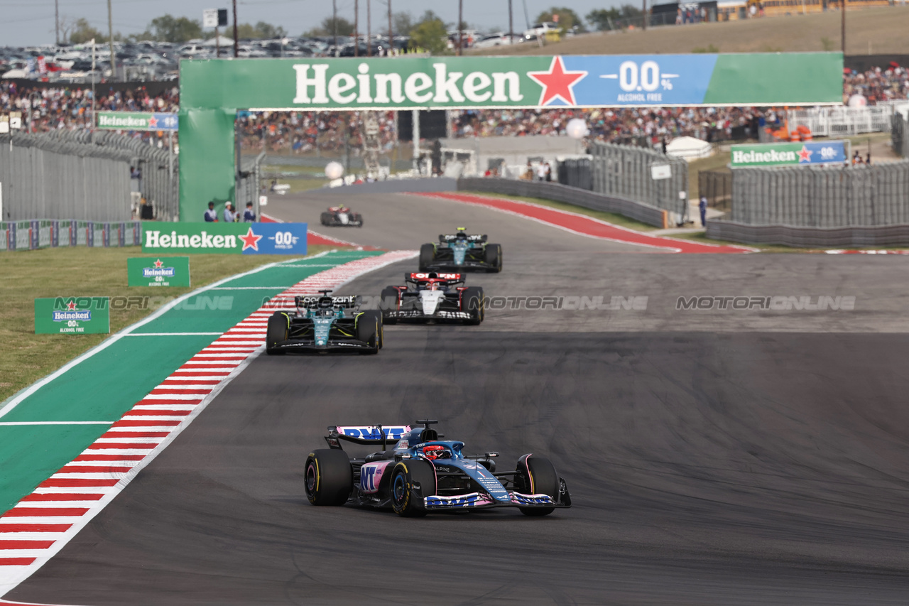GP STATI UNITI, Esteban Ocon (FRA) Alpine F1 Team A523.

21.10.2023. Formula 1 World Championship, Rd 19, United States Grand Prix, Austin, Texas, USA, Sprint Day.

- www.xpbimages.com, EMail: requests@xpbimages.com © Copyright: Moy / XPB Images