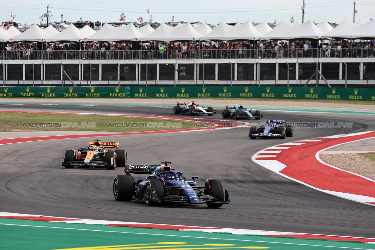GP STATI UNITI, Alexander Albon (THA) Williams Racing FW45.

21.10.2023. Formula 1 World Championship, Rd 19, United States Grand Prix, Austin, Texas, USA, Sprint Day.

- www.xpbimages.com, EMail: requests@xpbimages.com © Copyright: Moy / XPB Images