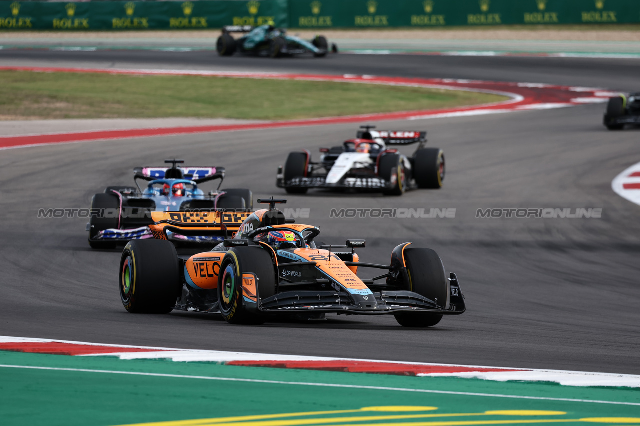 GP STATI UNITI, Oscar Piastri (AUS) McLaren MCL60.

21.10.2023. Formula 1 World Championship, Rd 19, United States Grand Prix, Austin, Texas, USA, Sprint Day.

- www.xpbimages.com, EMail: requests@xpbimages.com © Copyright: Moy / XPB Images