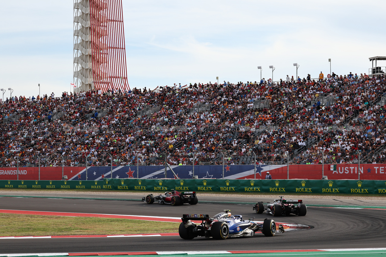 GP STATI UNITI, Logan Sargeant (USA) Williams Racing FW45.

21.10.2023. Formula 1 World Championship, Rd 19, United States Grand Prix, Austin, Texas, USA, Sprint Day.

- www.xpbimages.com, EMail: requests@xpbimages.com © Copyright: Moy / XPB Images