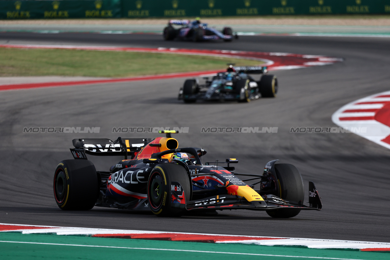 GP STATI UNITI, Sergio Perez (MEX) Red Bull Racing RB19.

21.10.2023. Formula 1 World Championship, Rd 19, United States Grand Prix, Austin, Texas, USA, Sprint Day.

- www.xpbimages.com, EMail: requests@xpbimages.com © Copyright: Moy / XPB Images