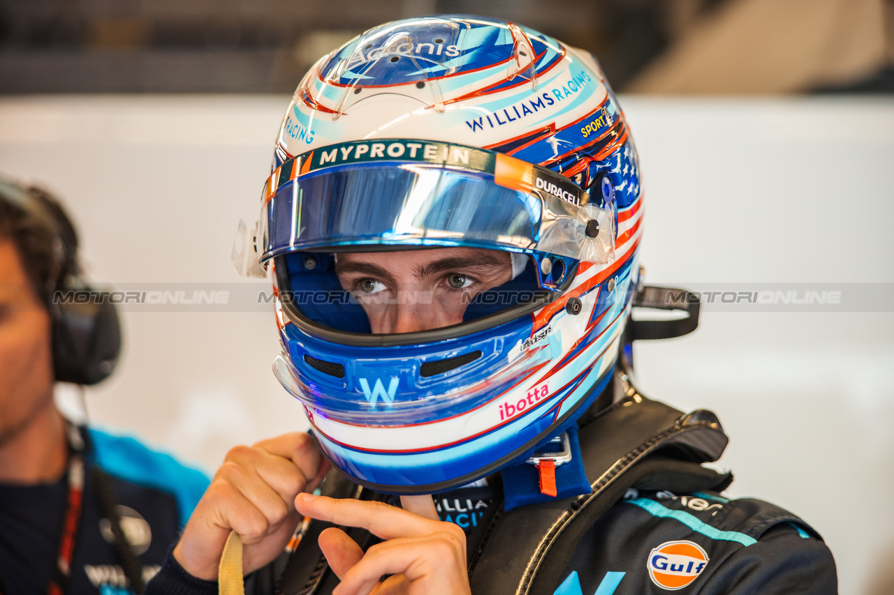 GP STATI UNITI, Logan Sargeant (USA) Williams Racing.

21.10.2023. Formula 1 World Championship, Rd 19, United States Grand Prix, Austin, Texas, USA, Sprint Day.

- www.xpbimages.com, EMail: requests@xpbimages.com © Copyright: Bearne / XPB Images