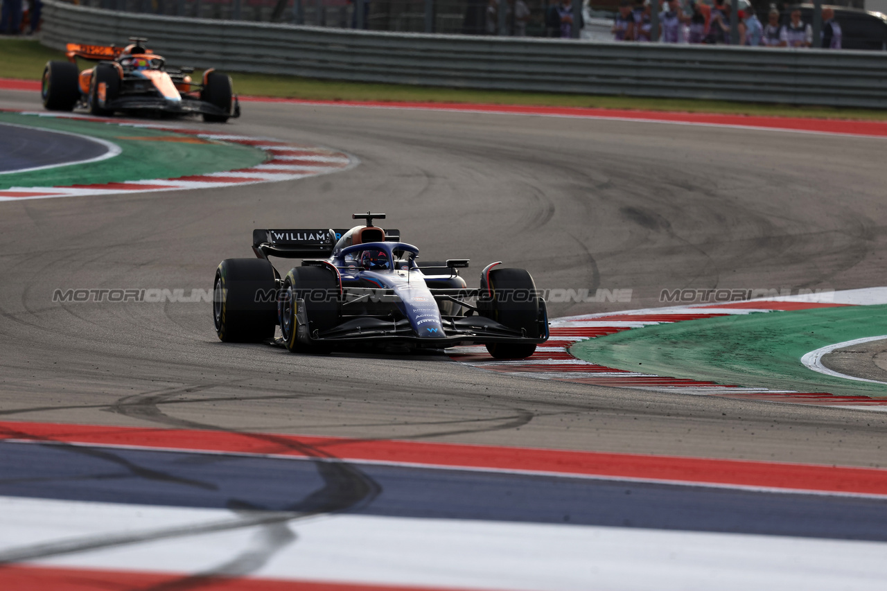 GP STATI UNITI, Alexander Albon (THA) Williams Racing FW45.

21.10.2023. Formula 1 World Championship, Rd 19, United States Grand Prix, Austin, Texas, USA, Sprint Day.

 - www.xpbimages.com, EMail: requests@xpbimages.com © Copyright: Rew / XPB Images