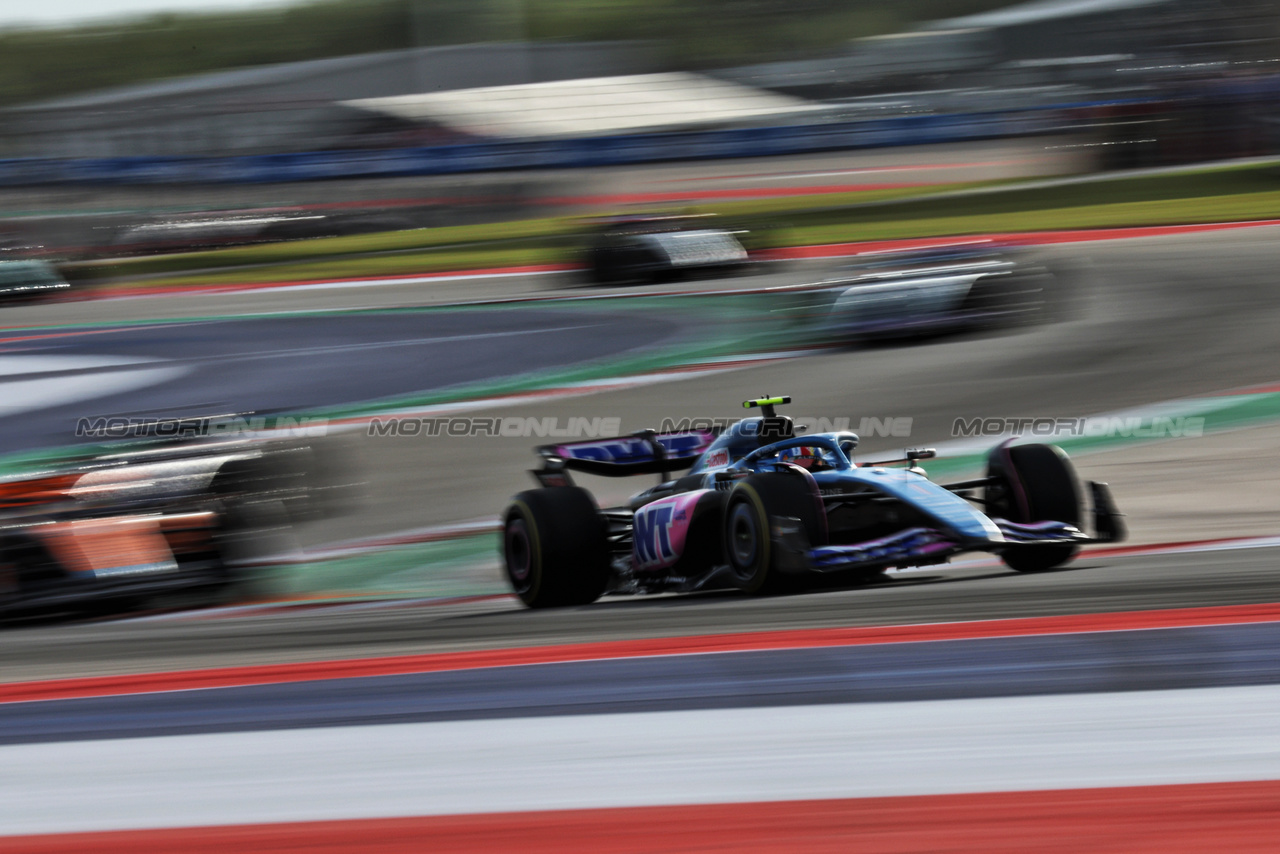 GP STATI UNITI, Pierre Gasly (FRA) Alpine F1 Team A523.

21.10.2023. Formula 1 World Championship, Rd 19, United States Grand Prix, Austin, Texas, USA, Sprint Day.

 - www.xpbimages.com, EMail: requests@xpbimages.com © Copyright: Rew / XPB Images
