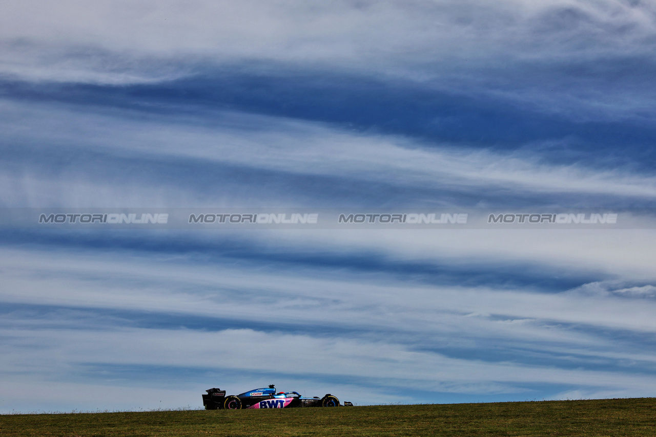 GP STATI UNITI, Esteban Ocon (FRA) Alpine F1 Team A523.

21.10.2023. Formula 1 World Championship, Rd 19, United States Grand Prix, Austin, Texas, USA, Sprint Day.

 - www.xpbimages.com, EMail: requests@xpbimages.com © Copyright: Coates / XPB Images