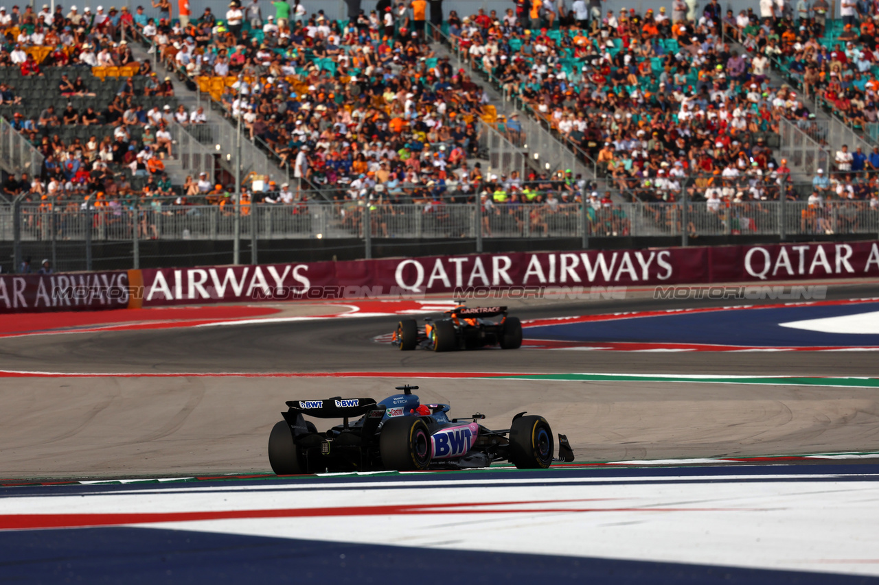 GP STATI UNITI, Esteban Ocon (FRA) Alpine F1 Team A523.

21.10.2023. Formula 1 World Championship, Rd 19, United States Grand Prix, Austin, Texas, USA, Sprint Day.

 - www.xpbimages.com, EMail: requests@xpbimages.com © Copyright: Rew / XPB Images