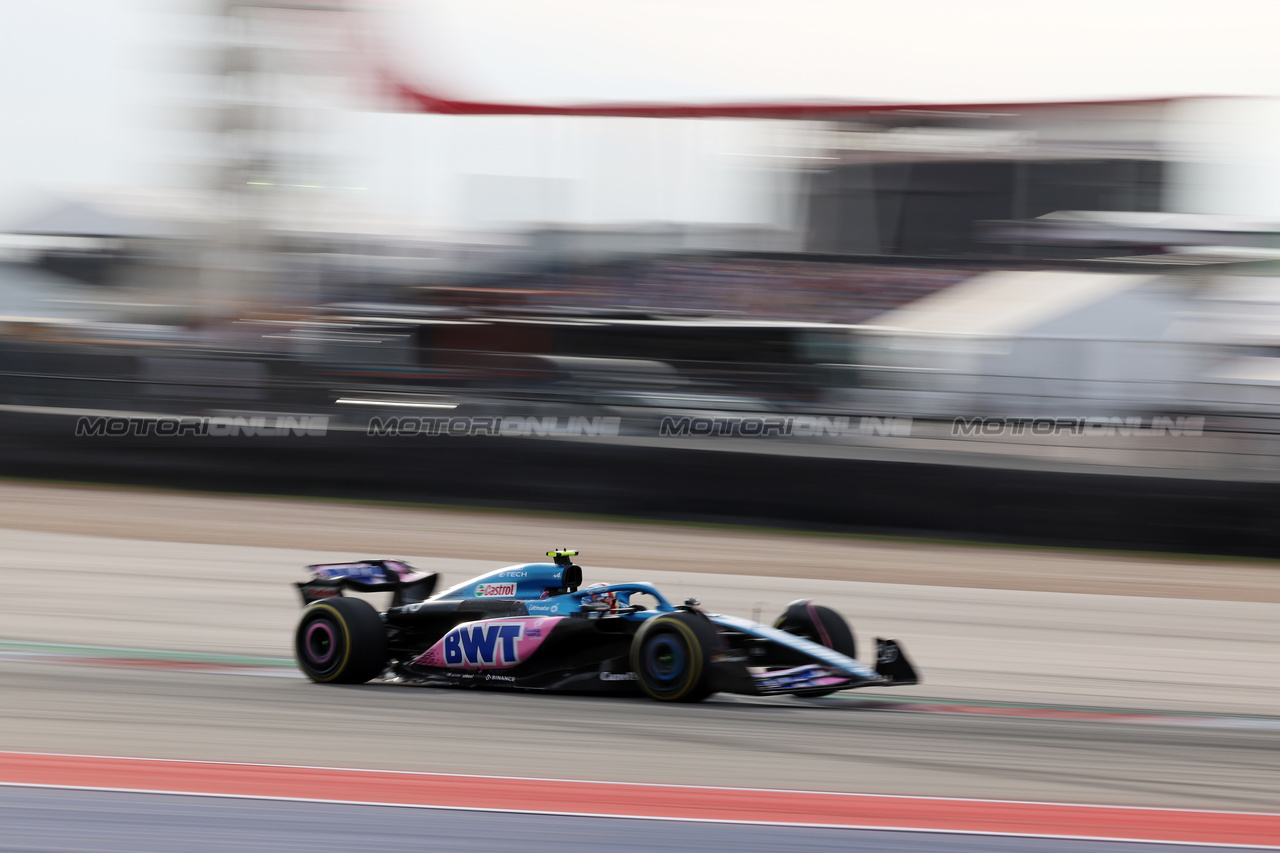 GP STATI UNITI, Pierre Gasly (FRA) Alpine F1 Team A523.

21.10.2023. Formula 1 World Championship, Rd 19, United States Grand Prix, Austin, Texas, USA, Sprint Day.

 - www.xpbimages.com, EMail: requests@xpbimages.com © Copyright: Rew / XPB Images